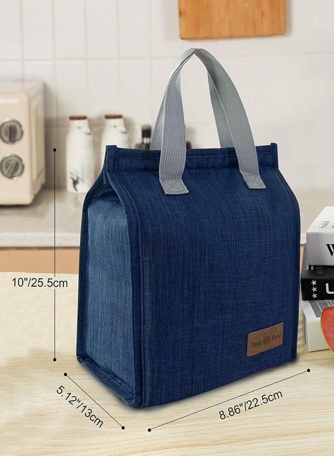 0TO1 TECH Insulated Lunch Box Bag, Waterproof Lunch Bags for Women, Man, Office, Work, School, Beach, Picnic, Fishing, Hiking, Travel, Thermal Leak-Proof Cool Bag Tote Bag with Shoulder Strap Oxford Blue 24 x 21x 13 cm Blue - Image 4